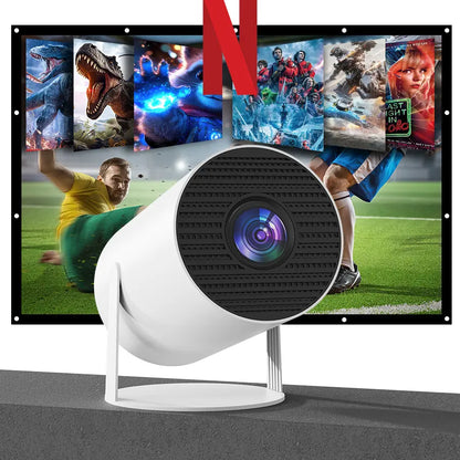 XBJ Diamond Projector 24/5G Wifi 360 Degree HD LED Multifunctional Projector with Built-In Speaker for Home Cinema Outdoor Use and 4K Decoding Ideal Holiday Gift Summerwins