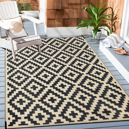 Double-Sided Waterproof Reversible Plastic Mats Modern Large Floor Mats and Rugs Durable PP Material Camping Picnic Mat