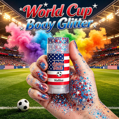 Patriotic 4Th of July Glitter Stick, Sparkle Red White and Blue Face Hair Body Glitter Independence Day 250 Anniversary Party, USA Flag 4Th of July Outfits and Accessories for Women Kids, Memorial Day