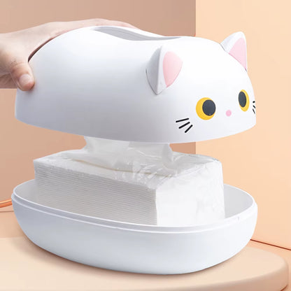 Creative Cartoon Cute Simple Multi-Functional Storage Ornaments Tissue Box Pumping Paper Box Home Dining Room Coffee Table