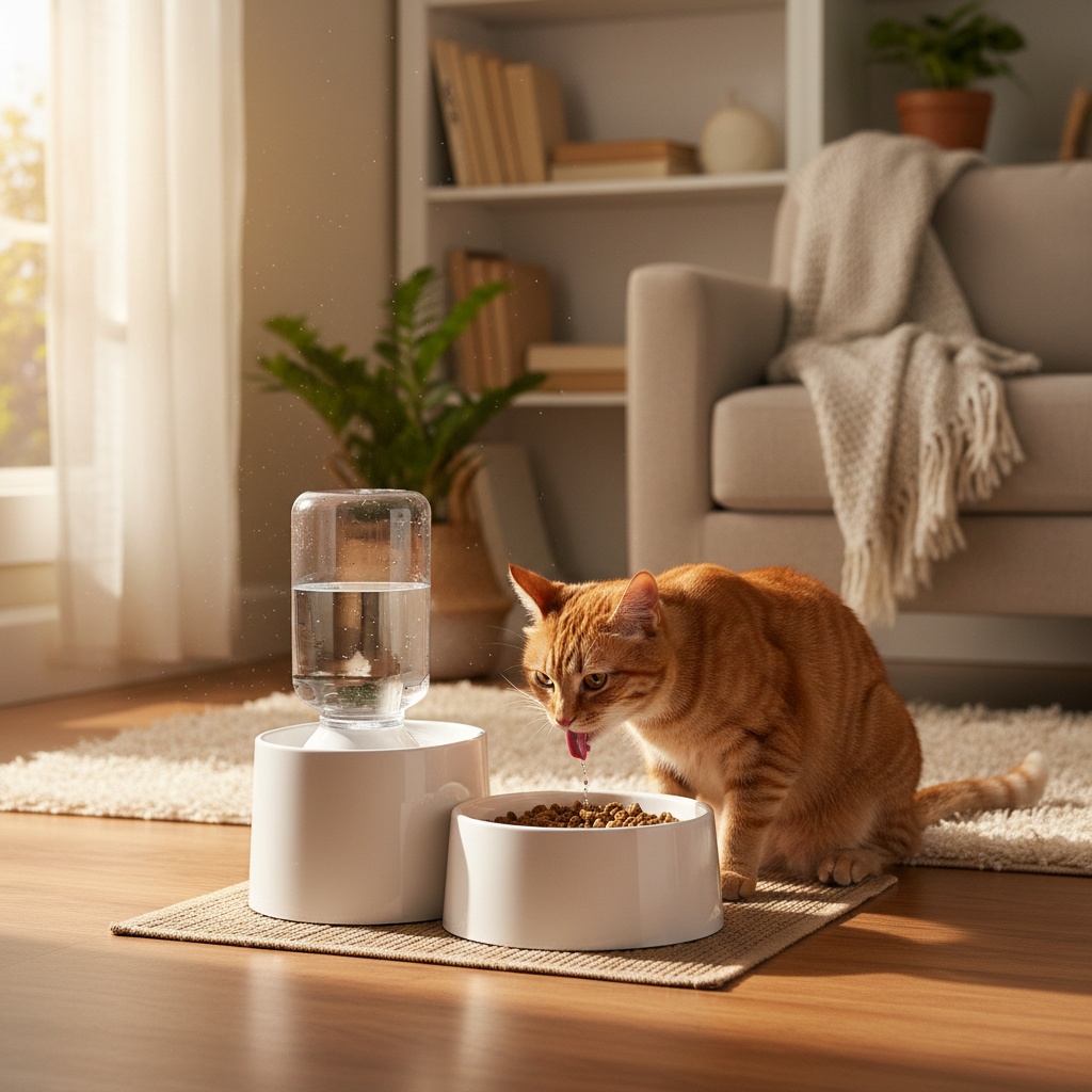 Self-Filling Pet Water Bowl – Moisture-Proof Automatic Dog & Cat Drinking Bowl
