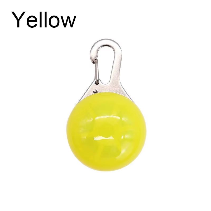 Led Luminous Dog Cat Collar Glowing Pendant Pet Leads Glow Accessories Bright Necklace Luminous Collar Night Safety Decoration