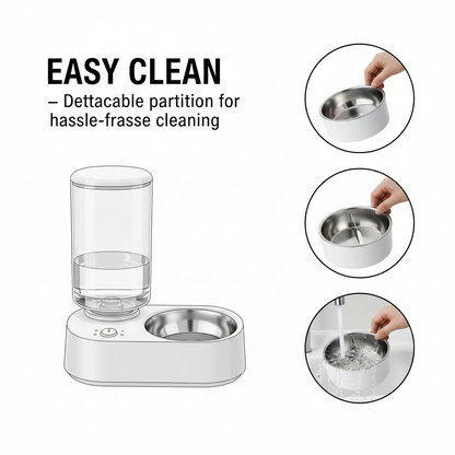 Self-Filling Pet Water Bowl – Moisture-Proof Automatic Dog & Cat Drinking Bowl