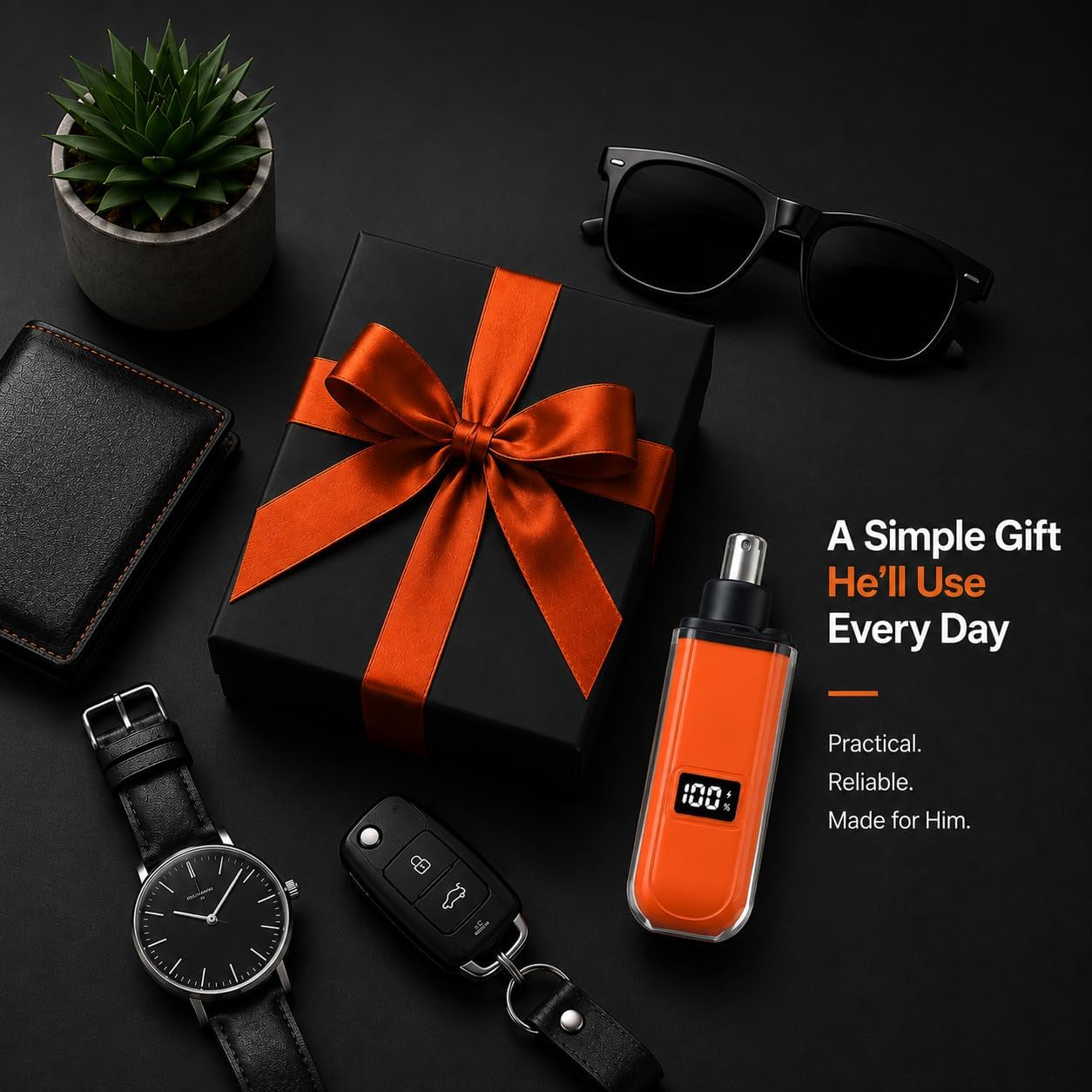 Electric Nose Hair Trimmer for Men Women, Rechargeable Mini Travel Trimmer for Nose and Ear Hair Clippers Portable Trimming with LED Display, Gift Choice