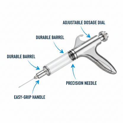Automatic Continuous Syringe-Animal Adjustable Injector