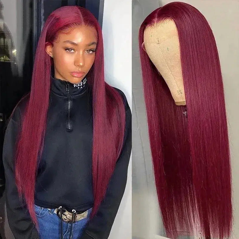 Lush Haute Synthetic Lace Front Wig 13X4 Lace Front Wigs Pre Plucked Long Straight Natural Black Wigs for Black Women 24Inch Ready to Wear Wigs with Baby Hair