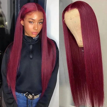 Lush Haute Synthetic Lace Front Wig 13X4 Lace Front Wigs Pre Plucked Long Straight Natural Black Wigs for Black Women 24Inch Ready to Wear Wigs with Baby Hair