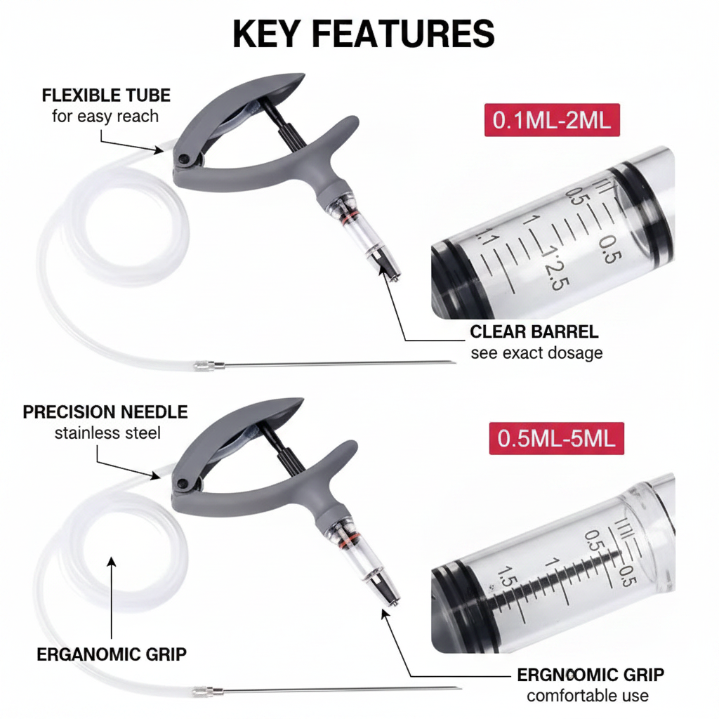 Automatic Continuous Syringe-Animal Adjustable Injector