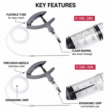 Automatic Continuous Syringe-Animal Adjustable Injector