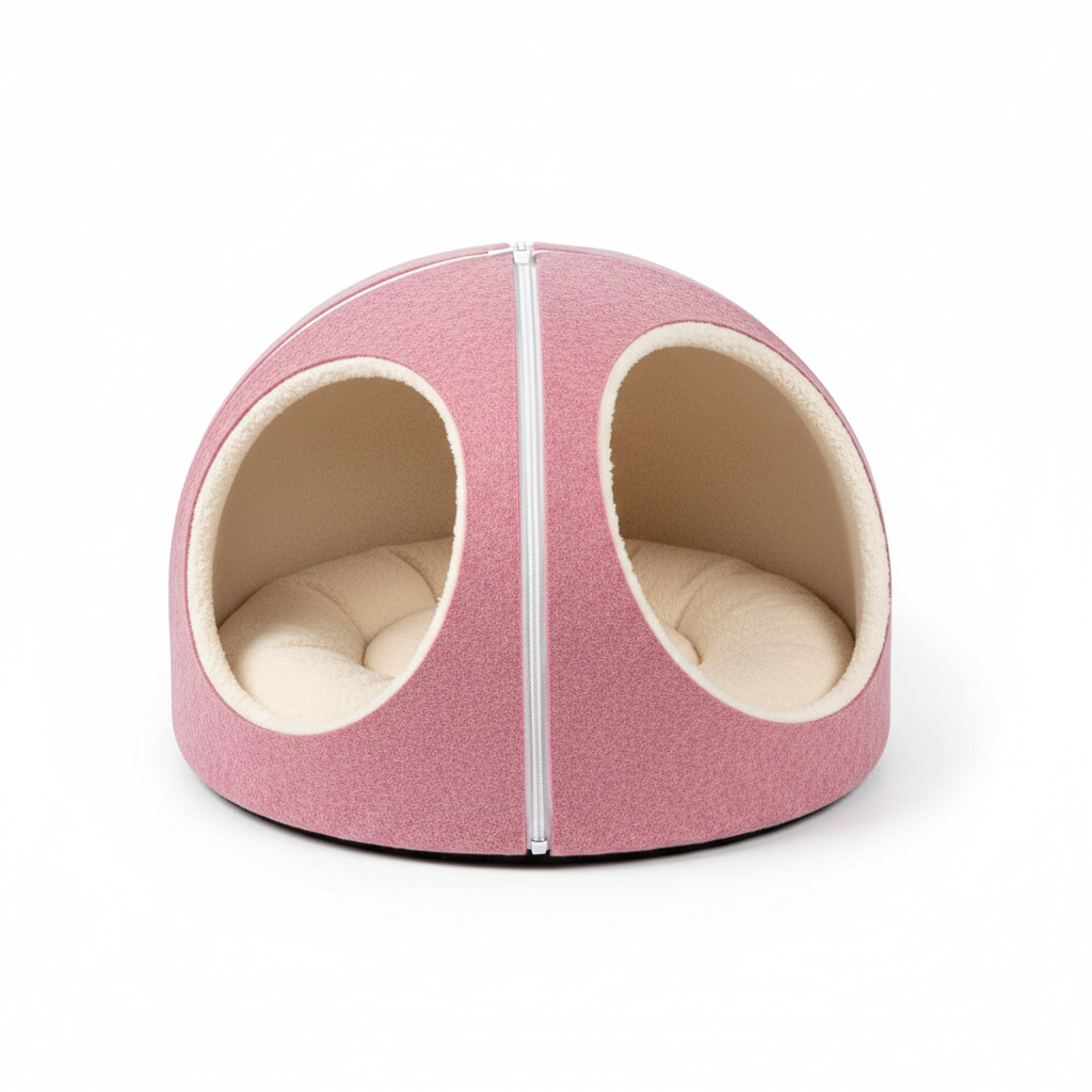 Donut Cat Tunnel Bed Pets House Natural Felt Pet Cat Cave Interactive Toys rounds